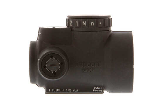Trijicon MRO 2.0 MOA red dot is adjustable with .5 MOA clicks
